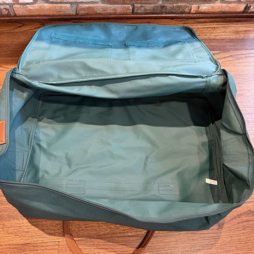 Vintage 90s Polo Ralph Lauren Green Canvas Travel Duffel Bag 24” Large Duffle - Picture 11 of 11